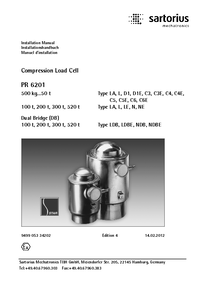 Thumbnail of document M pr6201 compression load cell installation manual 17538